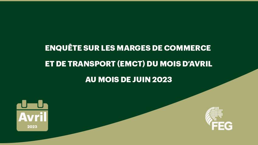 Enquête sur les marges de commerce et de transport (EMCT) du mois d’Avril au mois de juin 2023.