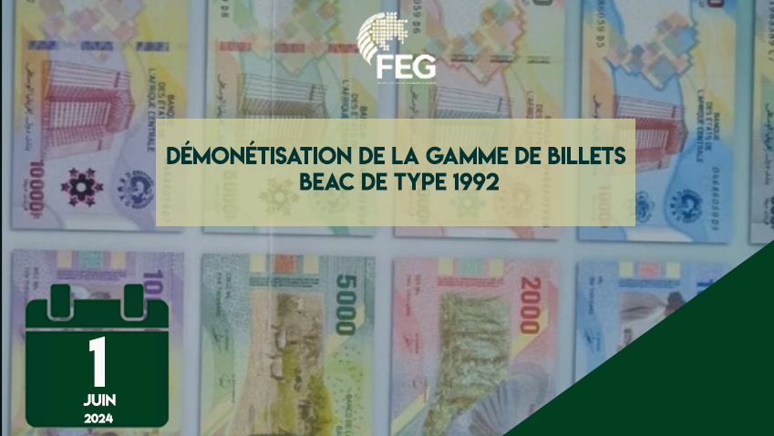 Démonétisation de la gamme de billets BEAC de type 1992.
