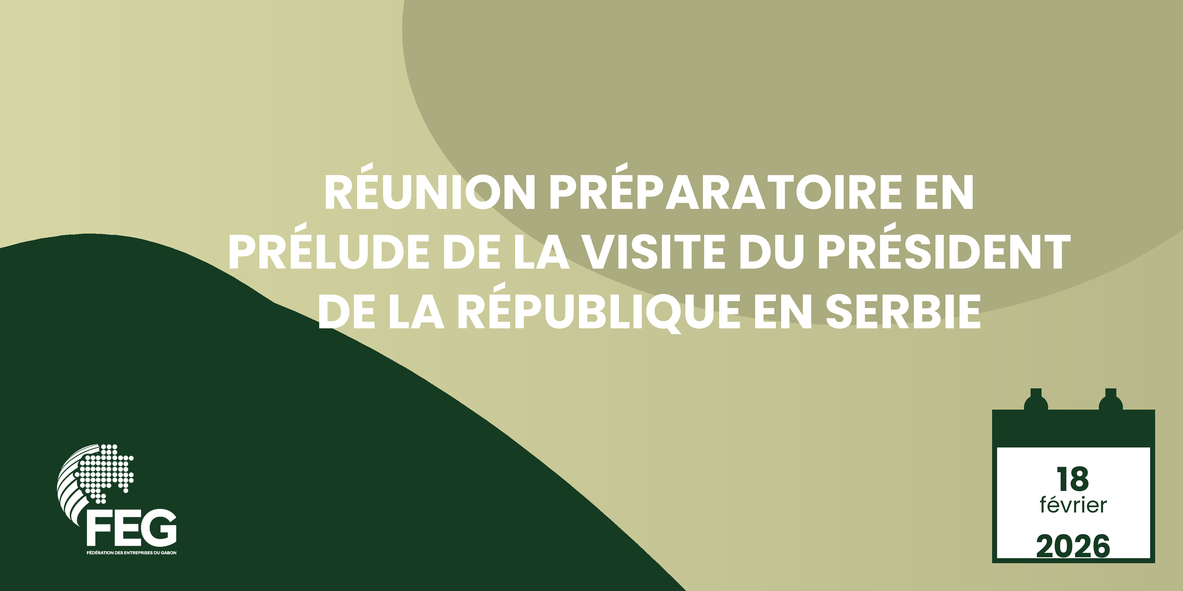 Réunion préparatoire en prélude de la visite du Président de la République en Serbie