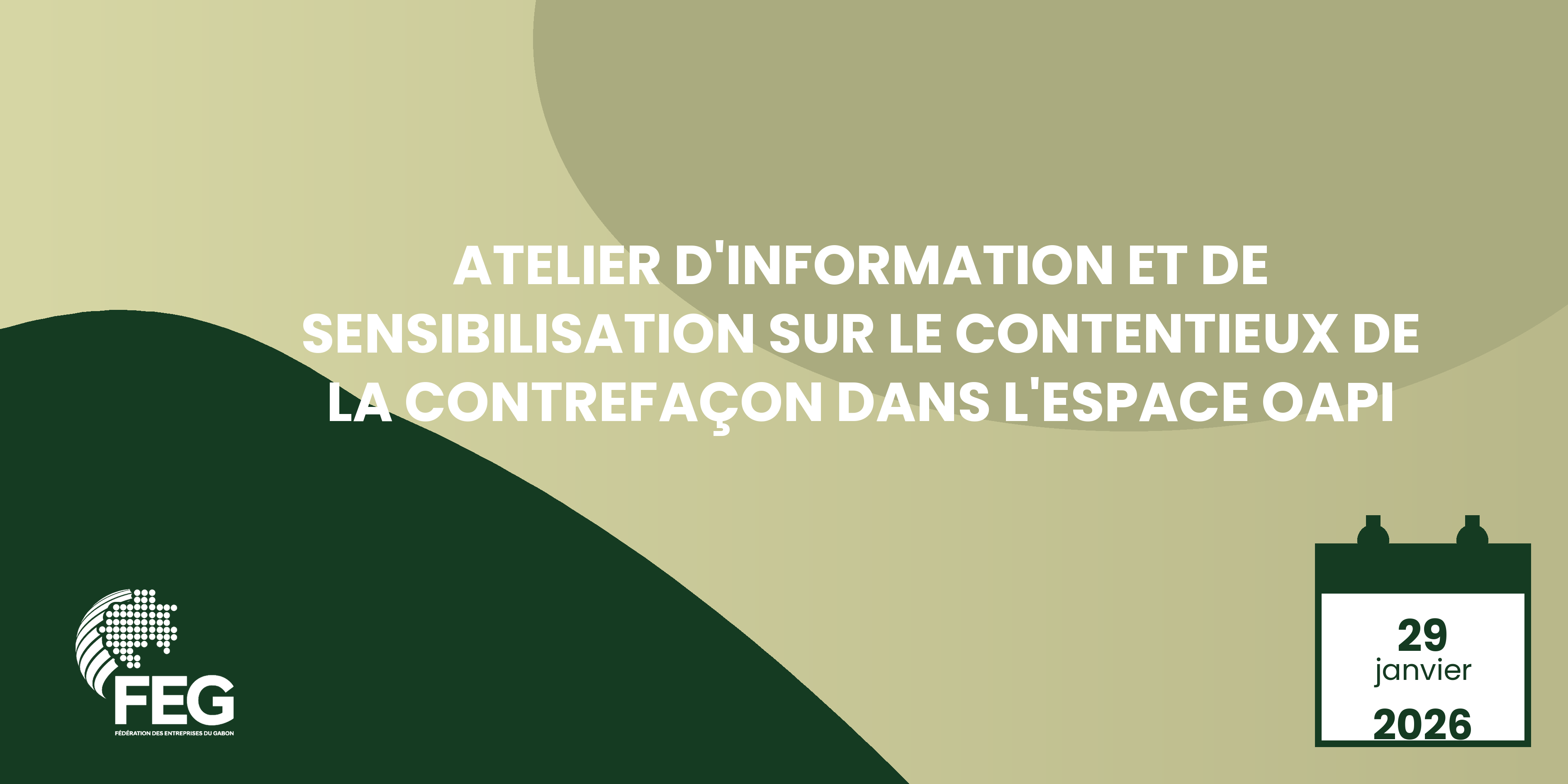 Invitation à l’atelier d’information et de sensibilisation sur le contentieux de la contrefaçon dans l’espace OAPI